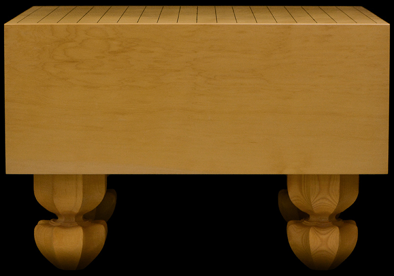 本榧足付碁盤 5寸9分（天柾） ga50049 | 前川榧碁盤店