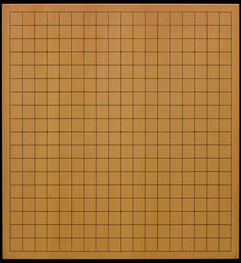 本榧足付碁盤 5寸6分（天地柾） ga50051 | 前川榧碁盤店