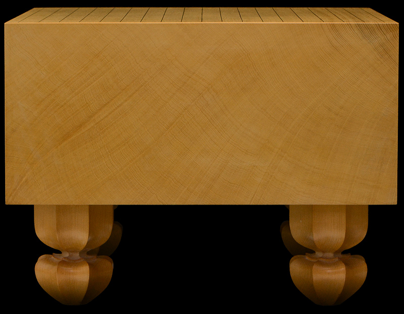 本榧足付碁盤 6寸6分（天柾） ga60032 | 前川榧碁盤店