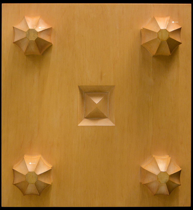 本榧足付碁盤 6寸6分（天柾） ga60032 | 前川榧碁盤店