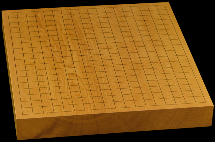 本榧卓上碁盤　1寸8分（一枚板・木裏）