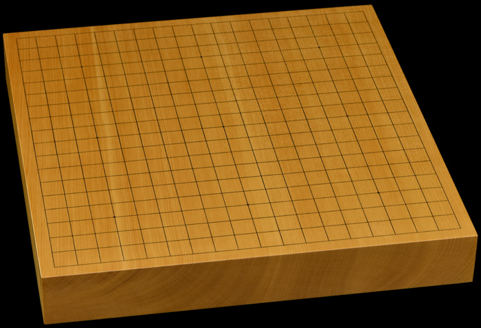 本榧卓上碁盤　1寸9分（一枚板・天柾）