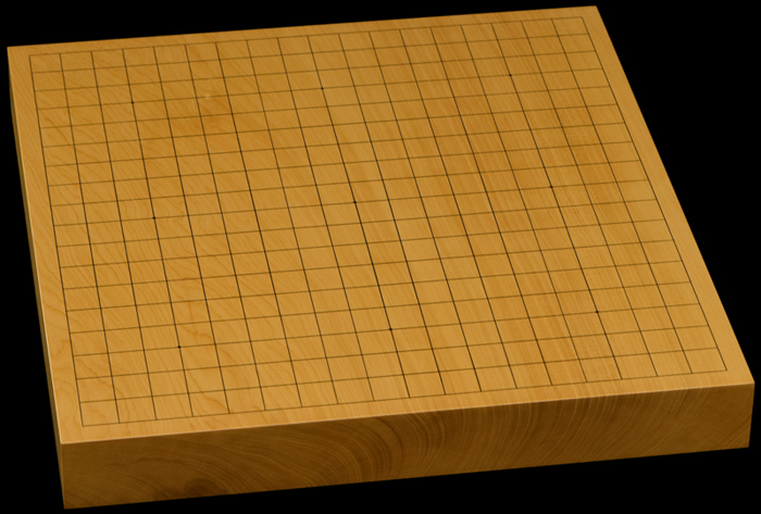 本榧卓上碁盤　1寸7分（一枚板・木表）