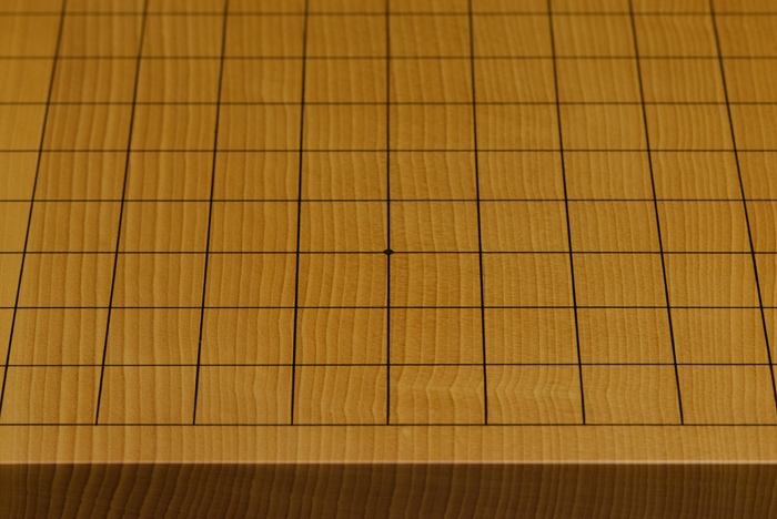 本榧卓上碁盤 1寸6分（一枚板・天地柾） gb10160 | 前川榧碁盤店