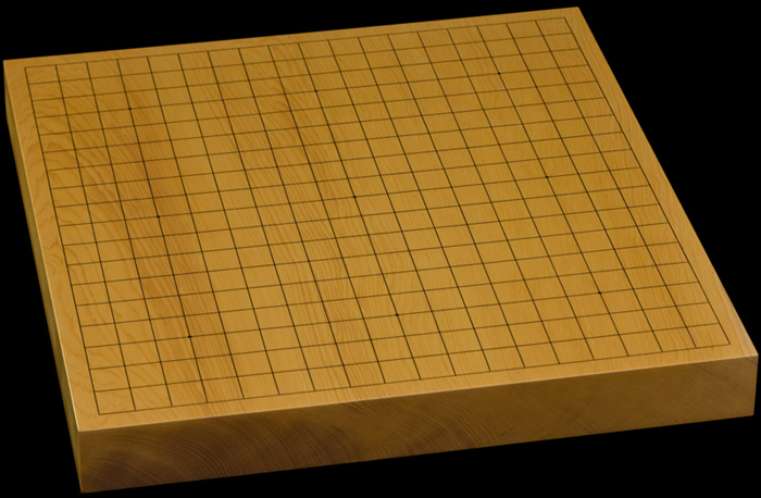 本榧卓上碁盤　1寸5分（一枚板・木表）