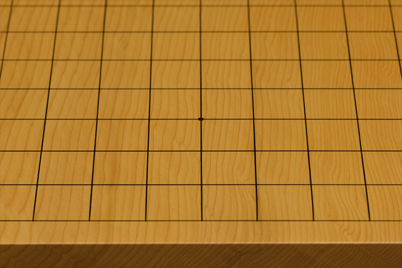 本榧卓上碁盤 1寸5分（一枚板・天柾） gb10177 | 前川榧碁盤店