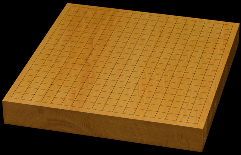 本榧卓上碁盤　1寸9分（一枚板・木表）