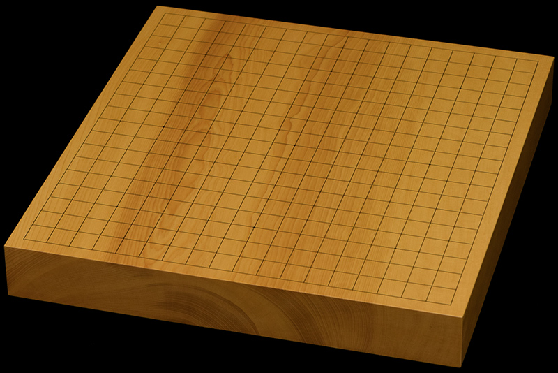 本榧卓上碁盤　1寸8分（一枚板・木表）