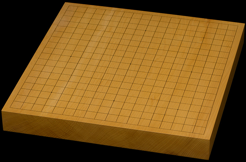 本榧卓上碁盤　1寸6分（一枚板・木表）