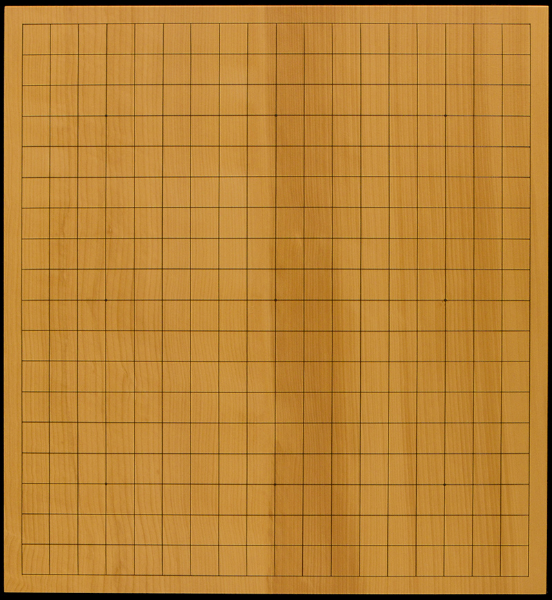 本榧1.5寸卓上碁盤セット（ハギ盤・上） | 前川榧碁盤店