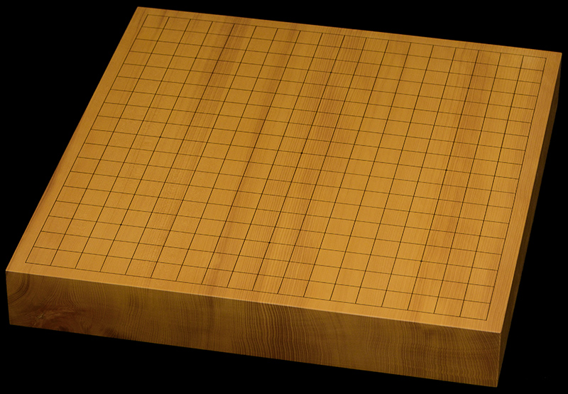 本榧卓上碁盤　1寸9分（一枚板・天柾）
