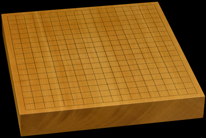 本榧卓上碁盤　2寸（一枚板・天柾）