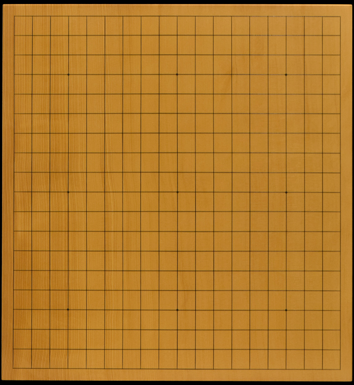 【国産　本榧　２寸卓上碁盤　柾目②】 本榧卓上碁盤 2寸（一枚板・天柾） gb20272 | 前川榧碁盤店