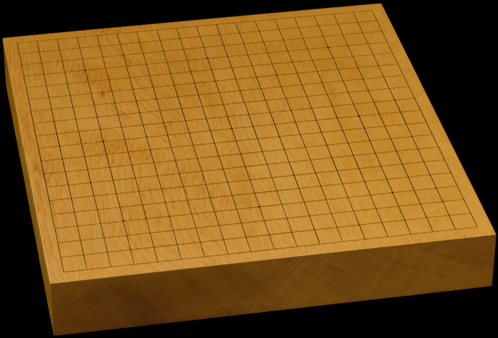 本榧卓上碁盤 2寸（一枚板） gb20273 | 前川榧碁盤店