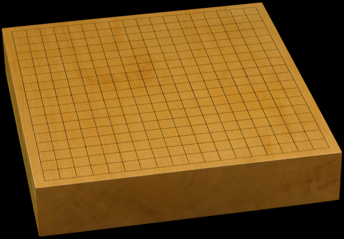 ★ 美品！ 本榧卓上囲碁盤 + 特注桐箱付き！ ★ 本榧1.5寸卓上碁盤セット（ハギ盤・特上） | 前川榧碁盤店