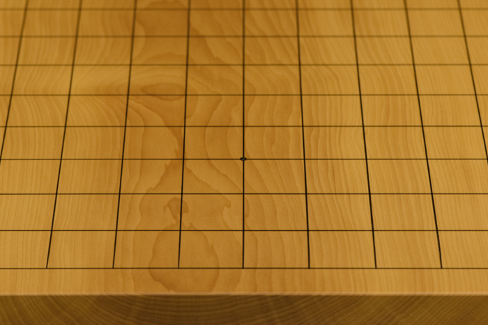 卓上 碁盤 囲碁盤 本榧　高級天然木　2枚継 本榧卓上碁盤 2寸3分（一枚板・木裏） gb20291 | 前川榧碁盤店