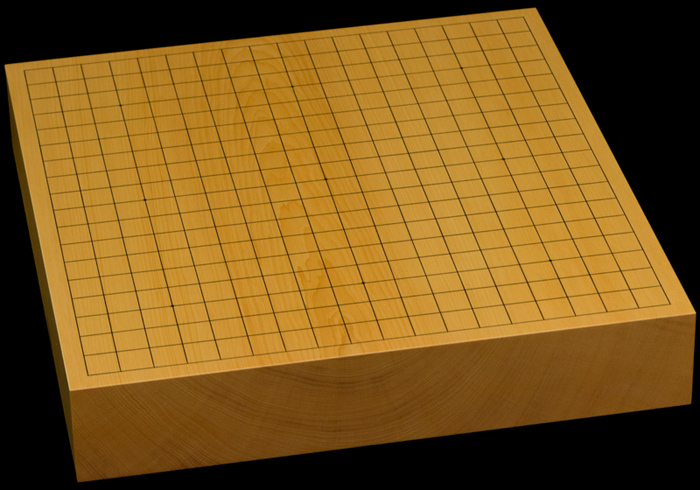 本榧卓上碁盤　2寸5分（一枚板・木裏）