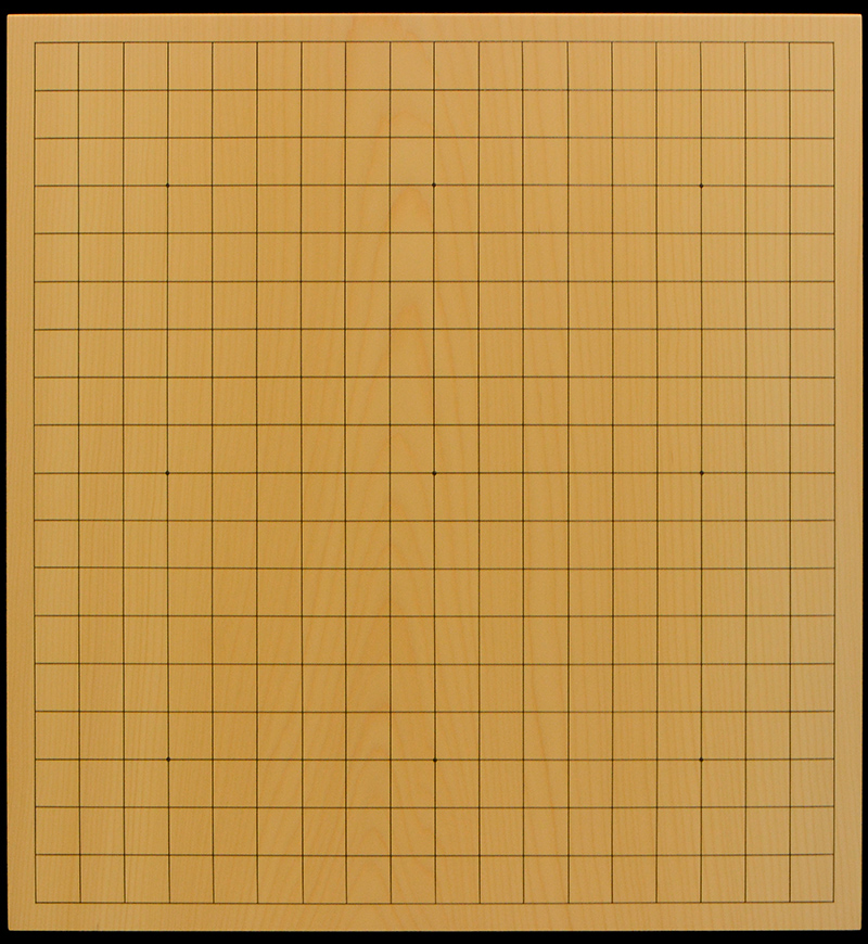 【国産　本榧　2寸卓上碁盤⑤　板目】 本榧卓上碁盤 2寸8分（一枚板・木表） gb20337 | 前川榧碁盤店