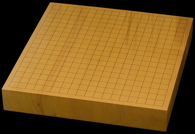 国産本榧卓上碁盤　2寸2分（一枚板・天柾）