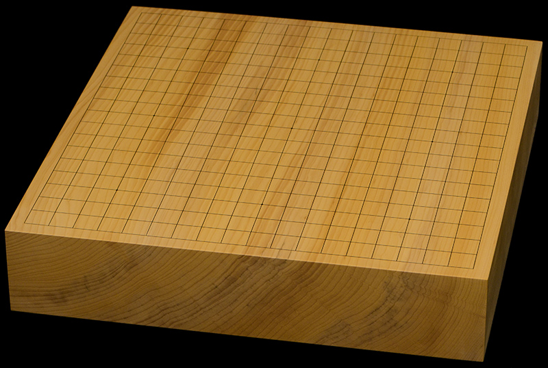 国産本榧卓上碁盤　2寸8分（一枚板・追柾）