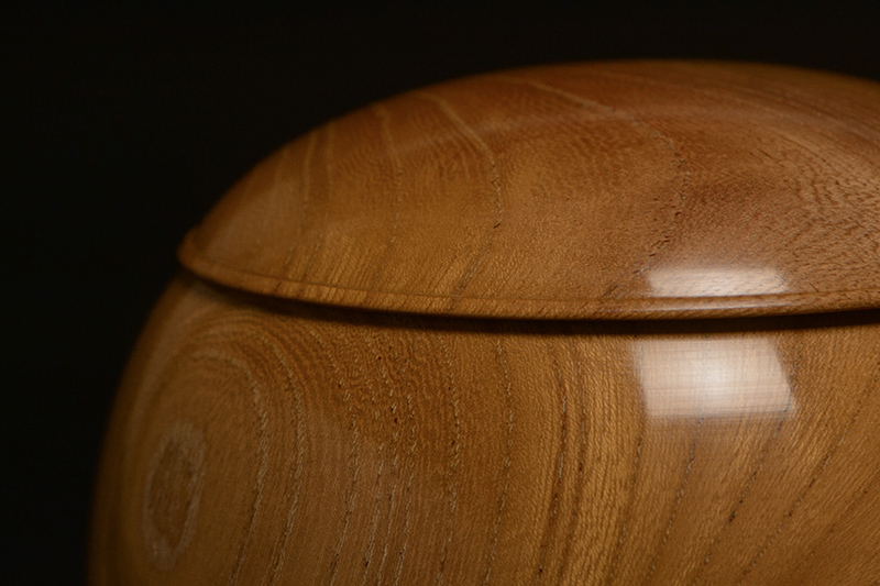 ケヤキ碁笥・杢 極上（36号） | 前川榧碁盤店