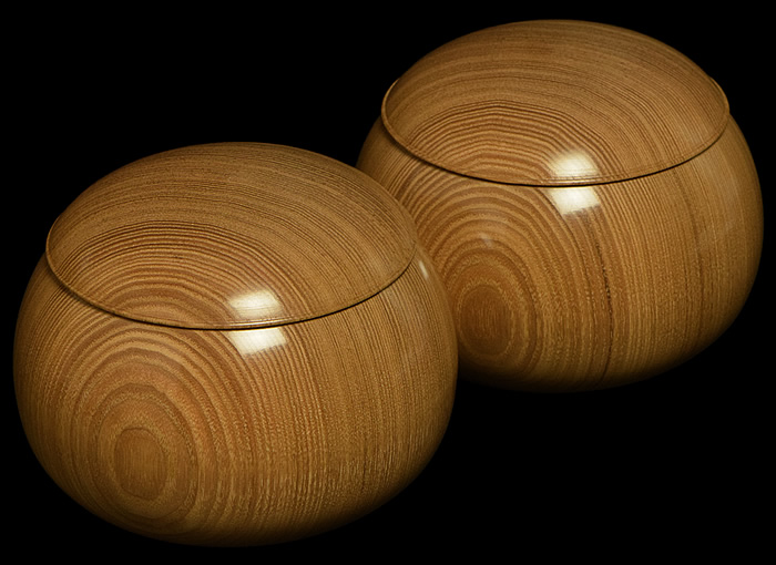 黒檀碁笥 直径150mm 未使用品 塩地碁笥 極上(38号) | 前川榧碁盤店