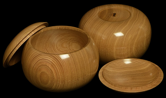 ヒ*シ様 瑪瑙　碁石　囲碁　七宝碁笥　メノウ　骨董　娯楽　伝統工芸品　ジャンク 塩地碁笥 極上（38号） | 前川榧碁盤店