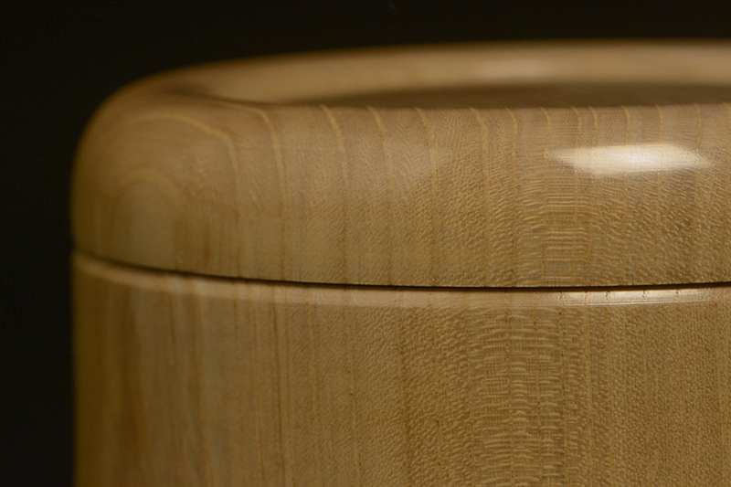 栓本因坊碁笥　極上（40号）のアップ