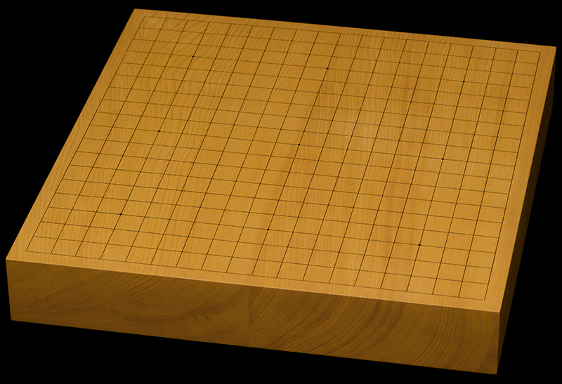 本榧卓上碁盤　2寸1分（ハギ盤）