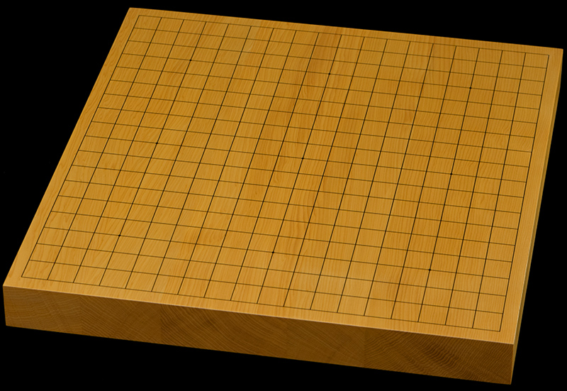 本榧1.5寸卓上碁盤セット（ハギ盤・上） | 前川榧碁盤店
