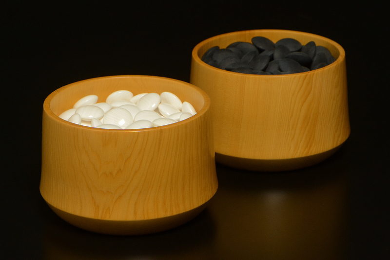 特製本榧本因坊型碁笥（34号） | 前川榧碁盤店