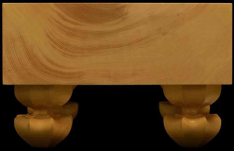 本榧足付将棋盤 3寸9分（木裏） sa30012 | 前川榧碁盤店