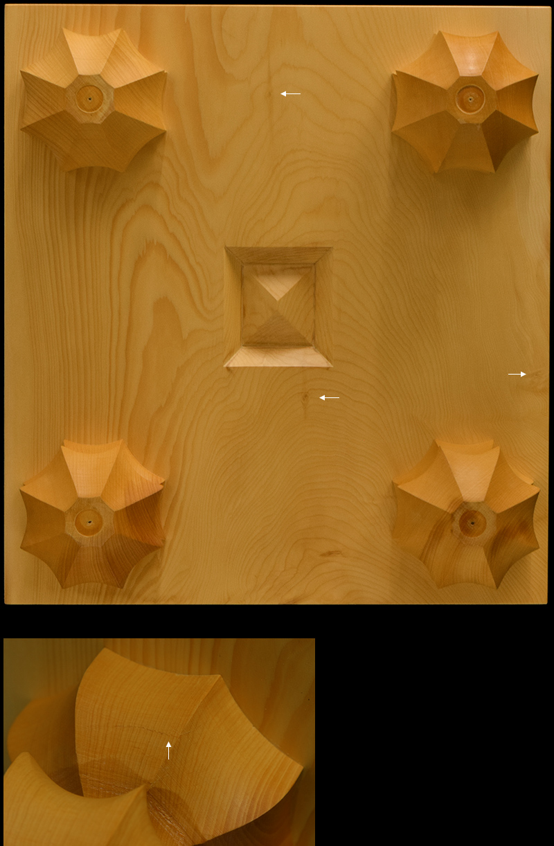 本榧足付将棋盤 3寸9分（木裏） sa30012 | 前川榧碁盤店