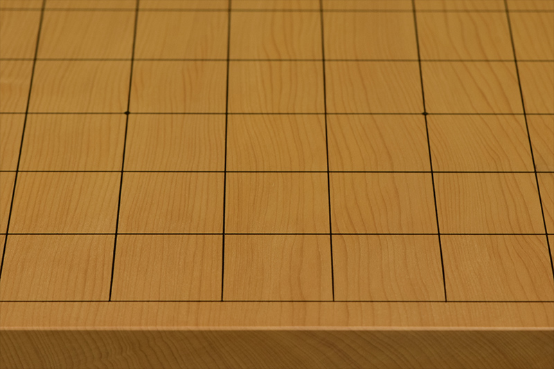 本榧 将棋盤 柾目5寸 本榧足付将棋盤 3寸5分（天地柾） sa30014 | 前川榧碁盤店