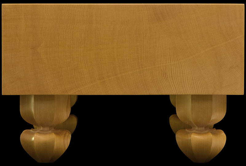 本榧足付将棋盤 4寸2分（天地柾） sa40049 | 前川榧碁盤店