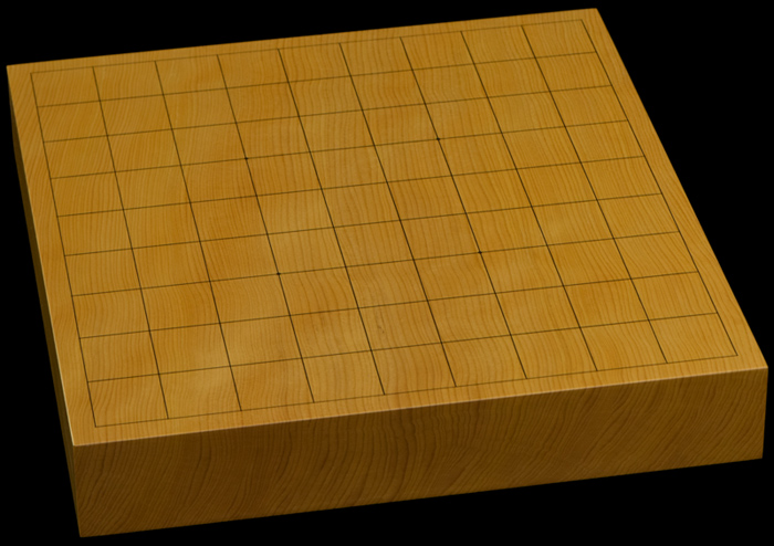 本榧卓上将棋盤 1寸8分(一枚板・天地柾) sb10286