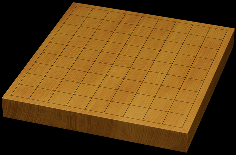 本榧卓上将棋盤　1寸3分（一枚板・天地柾）