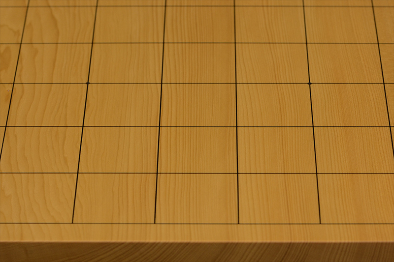 本榧卓上将棋盤 1寸3分(一枚板・木裏) sb10431 | 前川榧碁盤店 本榧卓上将棋盤 1寸3分(一枚板・木裏) sb10431 | 前川榧碁盤店