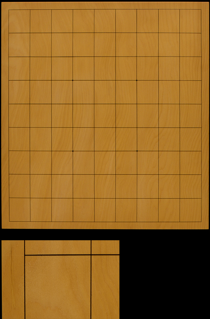本榧卓上将棋盤 1寸8分（一枚板・木表） sb10436 | 前川榧碁盤店