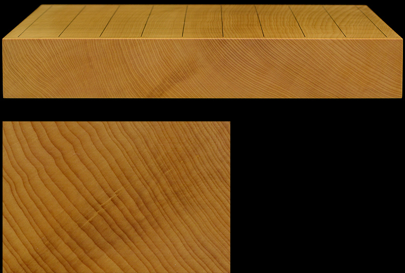 本榧卓上将棋盤 1寸6分（一枚板・追柾） sb10449 | 前川榧碁盤店