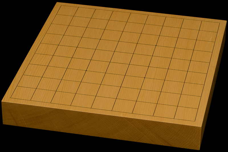 本榧卓上将棋盤　1寸5分（一枚板・天柾）
