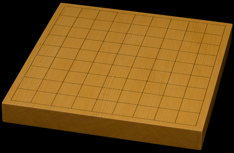 本榧卓上将棋盤　1寸2分（一枚板・天柾）