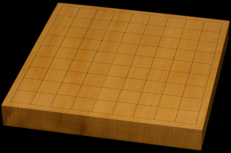 本榧卓上将棋盤　1寸3分（一枚板・天地柾）