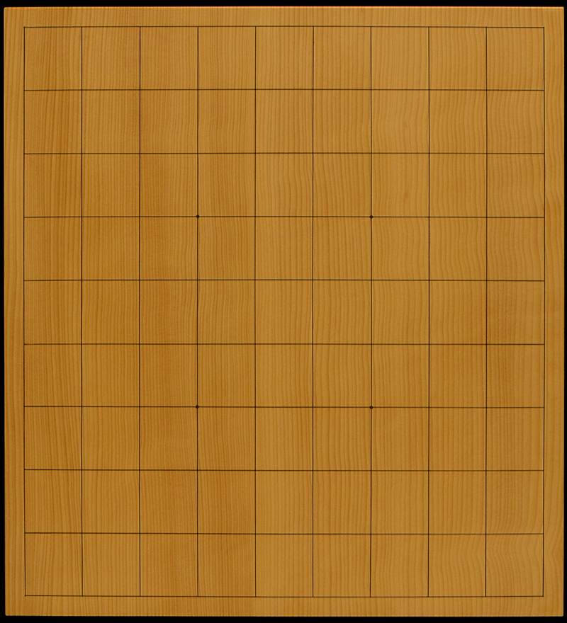 【美品】卓上 碁盤　3枚継 本榧卓上将棋盤 3寸1分（一枚板・木裏） sb30049 | 前川榧碁盤店