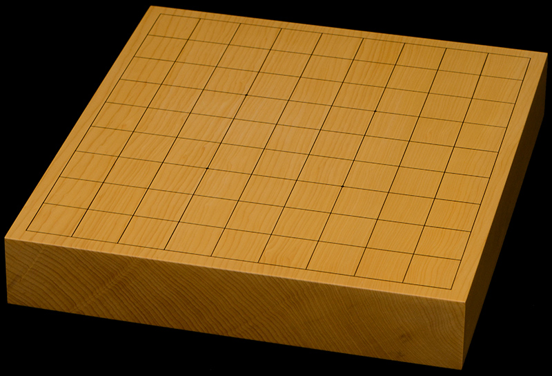 本榧卓上将棋盤　1寸9分（一枚板・木表）
