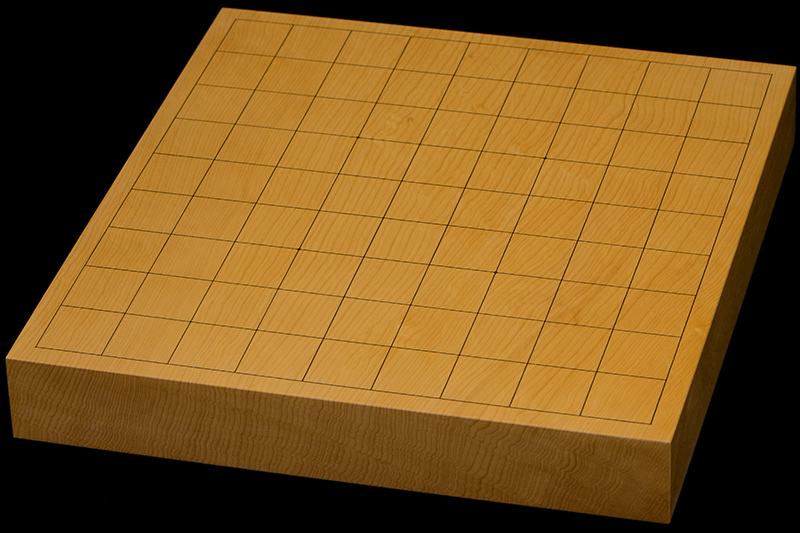 本榧卓上将棋盤　1寸6分（一枚板・天地柾）