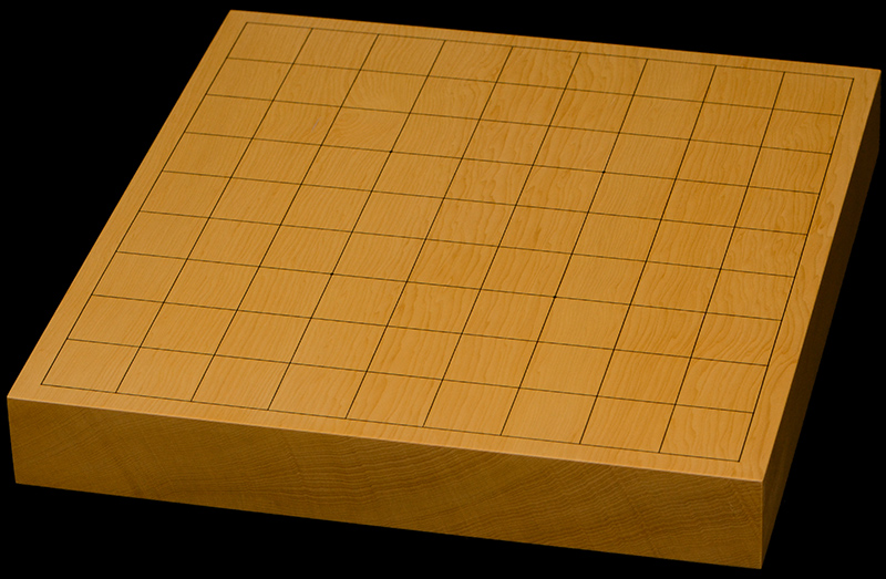 本榧卓上将棋盤　1寸5分（一枚板・木裏）