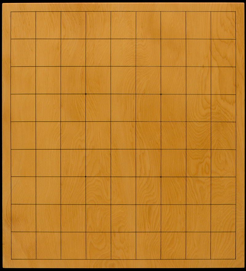 将棋盤　【一枚板】 本榧卓上碁盤 1寸6分（一枚板・木表） gb10190 | 前川榧碁盤店