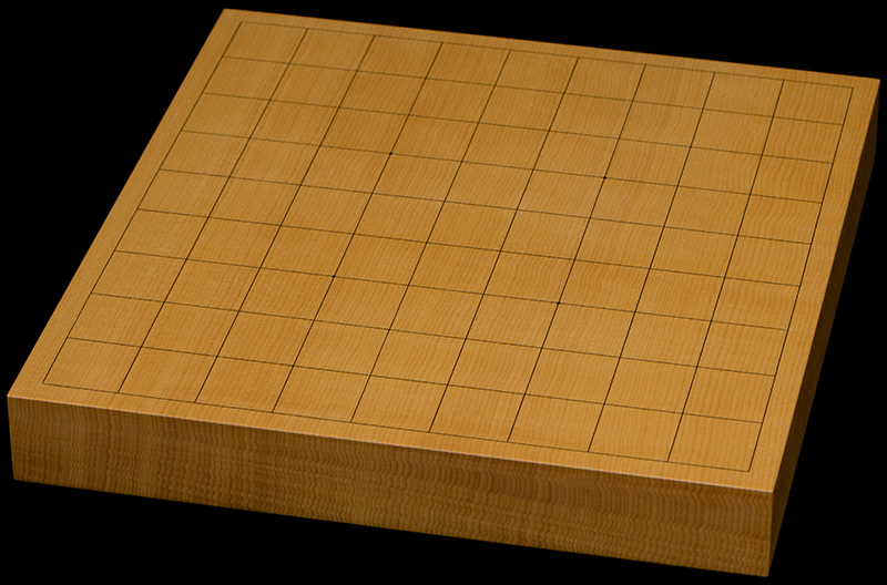 本榧卓上将棋盤　1寸5分（一枚板・天地柾）