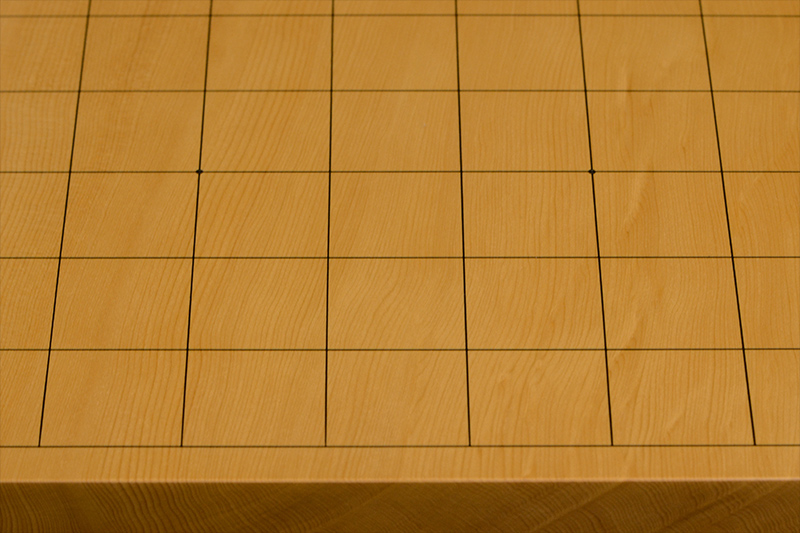 本榧卓上将棋盤 1寸9分（一枚板・天地柾） sb10481 | 前川榧碁盤店